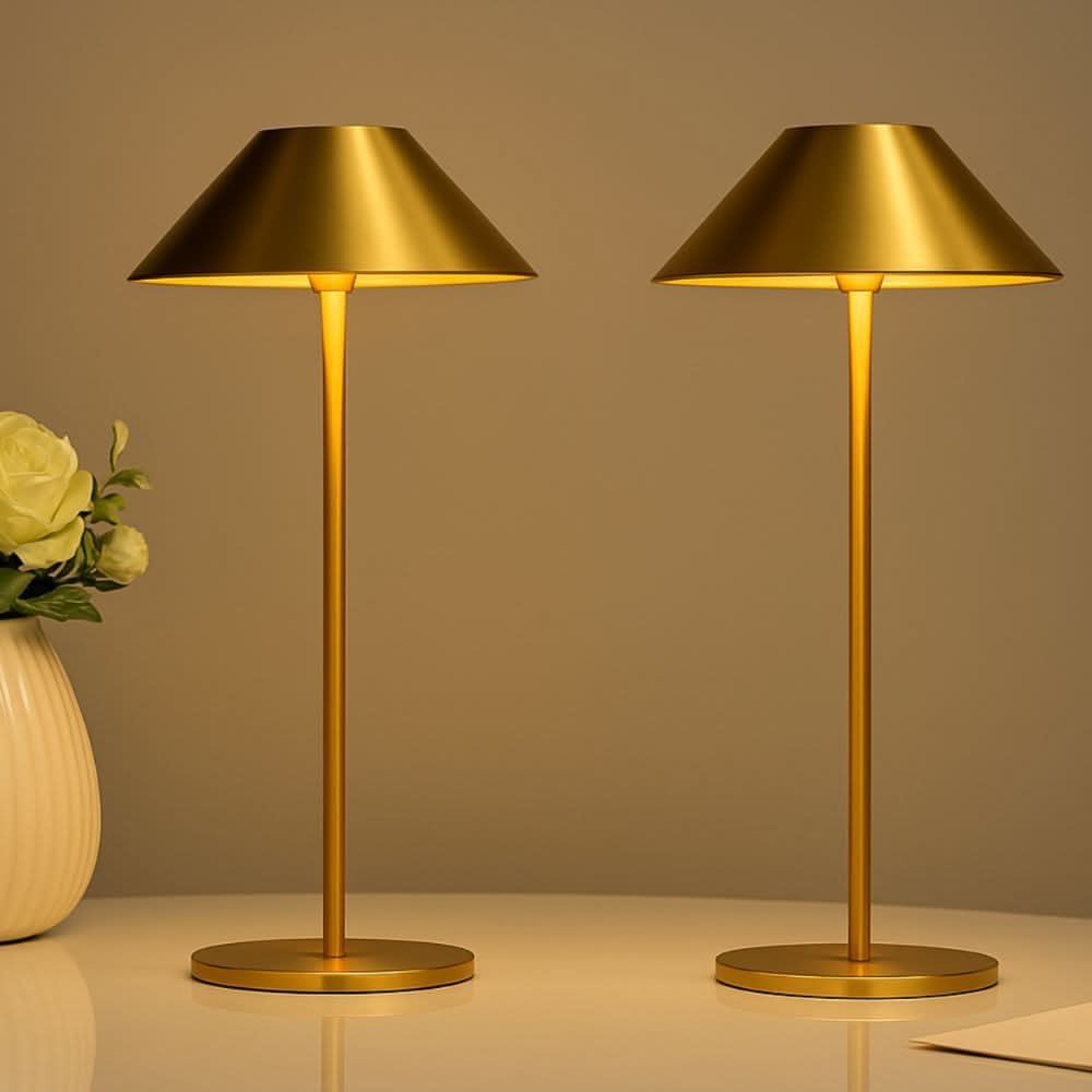 BowLift | Gold Modern Touch LED Lamp