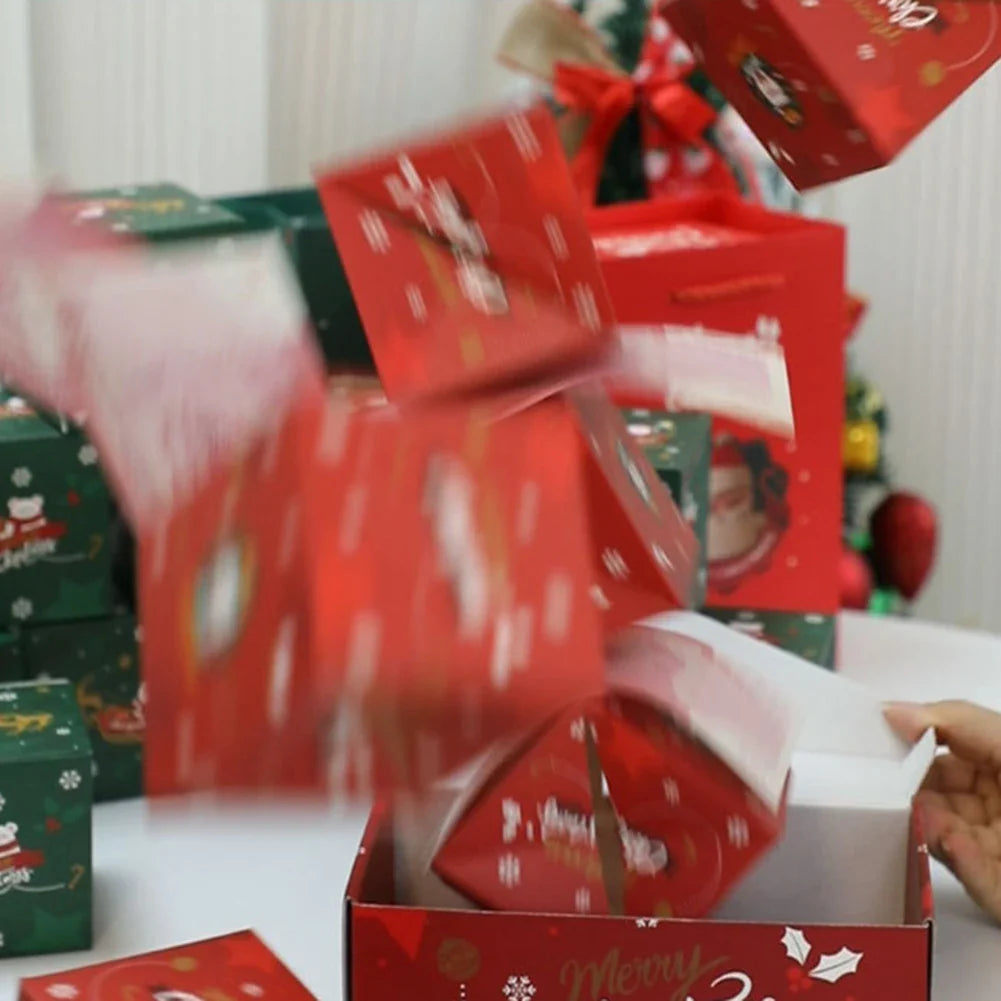 BowLift | Kerstverrassingsdoos Set – Creatieve DIY Cadeaudozen met Pop-Up Effect
