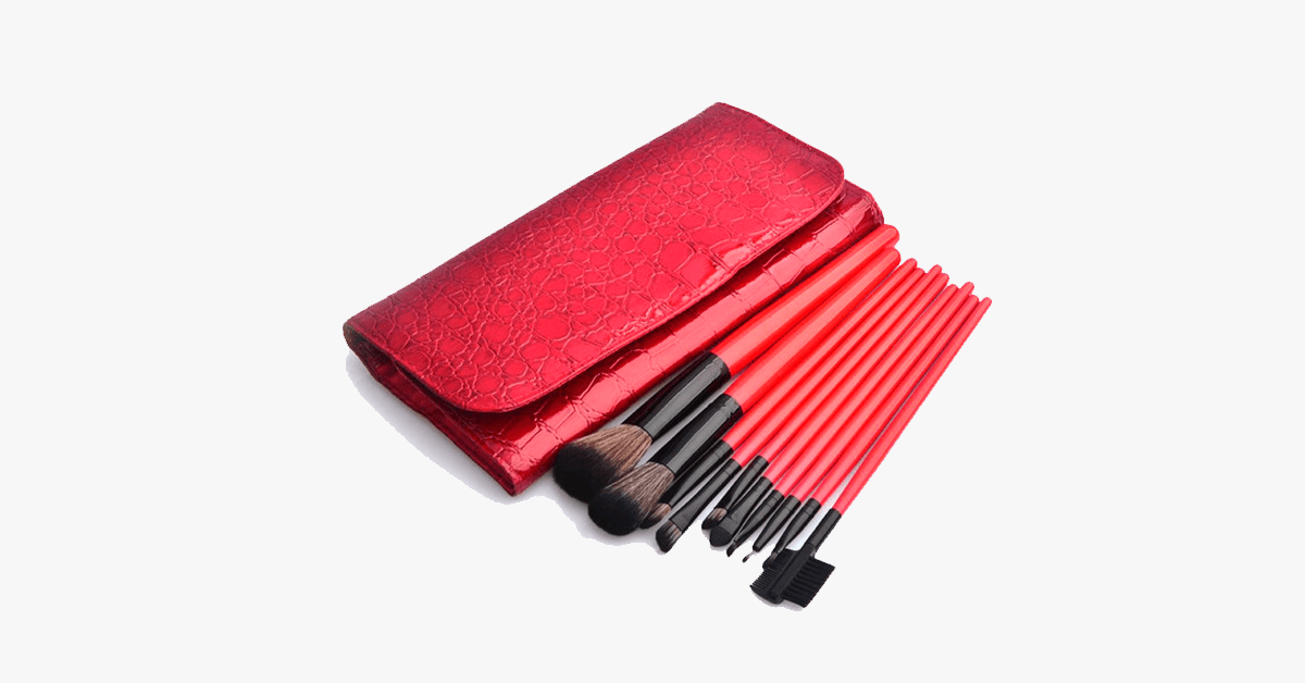 BowLift | 10-piece Crimson Brush Set – Makeup Blending is better than before