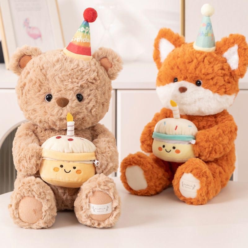 BowLift | Sweet Birthday Bear Fox Plush