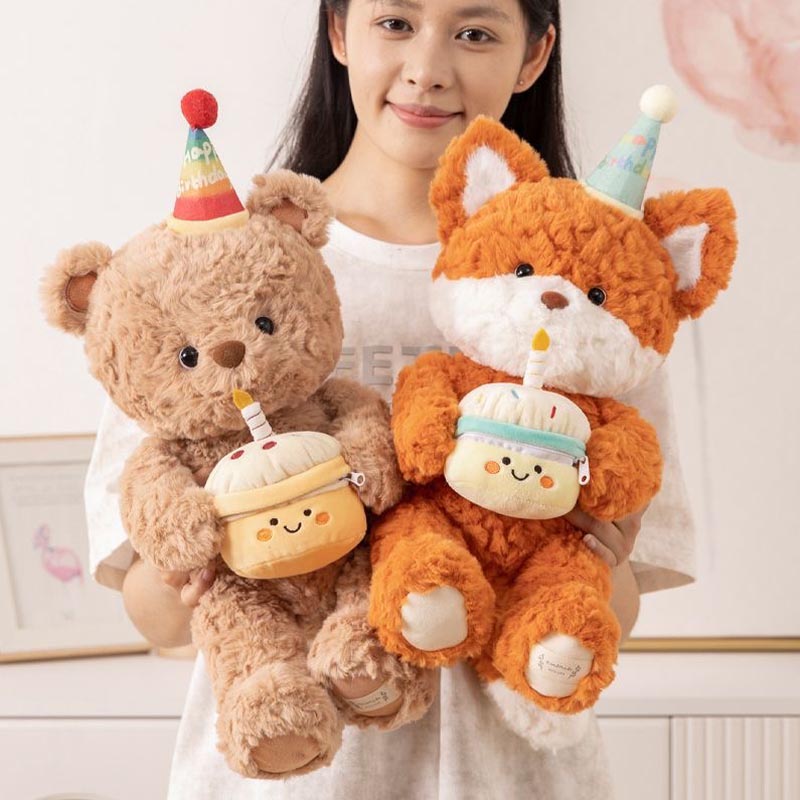 BowLift | Sweet Birthday Bear Fox Plush
