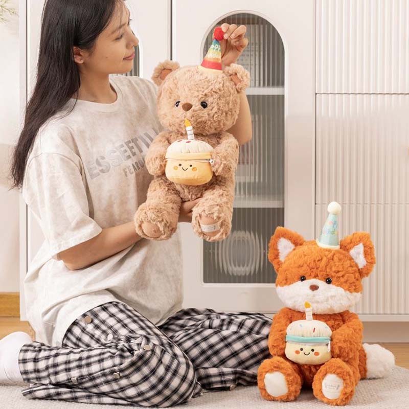 BowLift | Sweet Birthday Bear Fox Plush