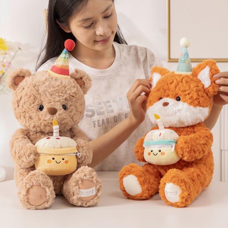 BowLift | Sweet Birthday Bear Fox Plush