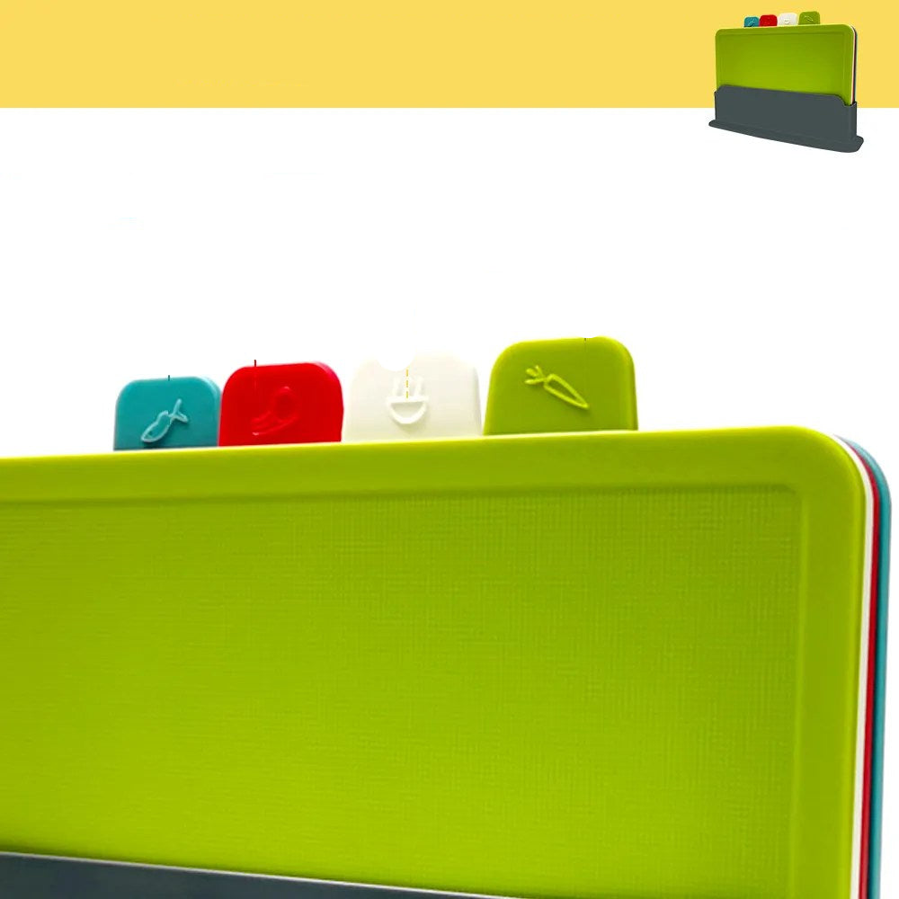 BowLift | Cutting board set (4 pieces) with practical holder