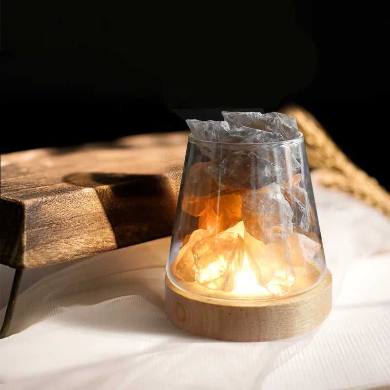 BowLift | Himalaya Salt Lamp - Crystal Night Light & Essential Oil Diffuser