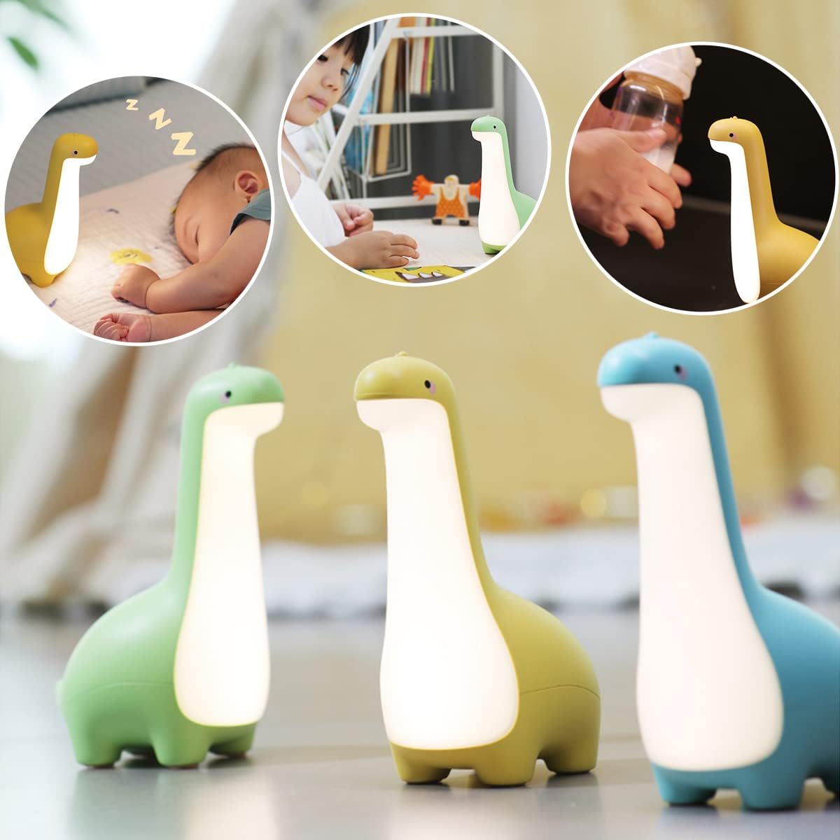 BowLift | DinoSnug – Soft Glow Dinosaur Night Light for Kids