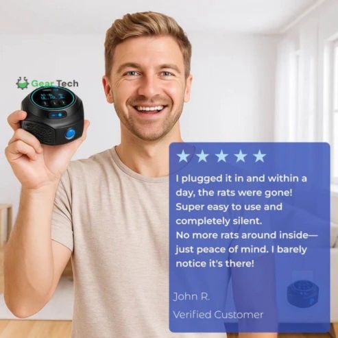 BowLift | Plug-In Ultrasonic Rat Repellent | Chemical-Free. Silent & Covers Up to 3200 sq. ft. for Indoor and Outdoor Use