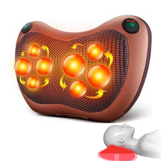 BowLift | Heated Neck & Back Massager Pillow | Muscle Relaxation & Pain Relief
