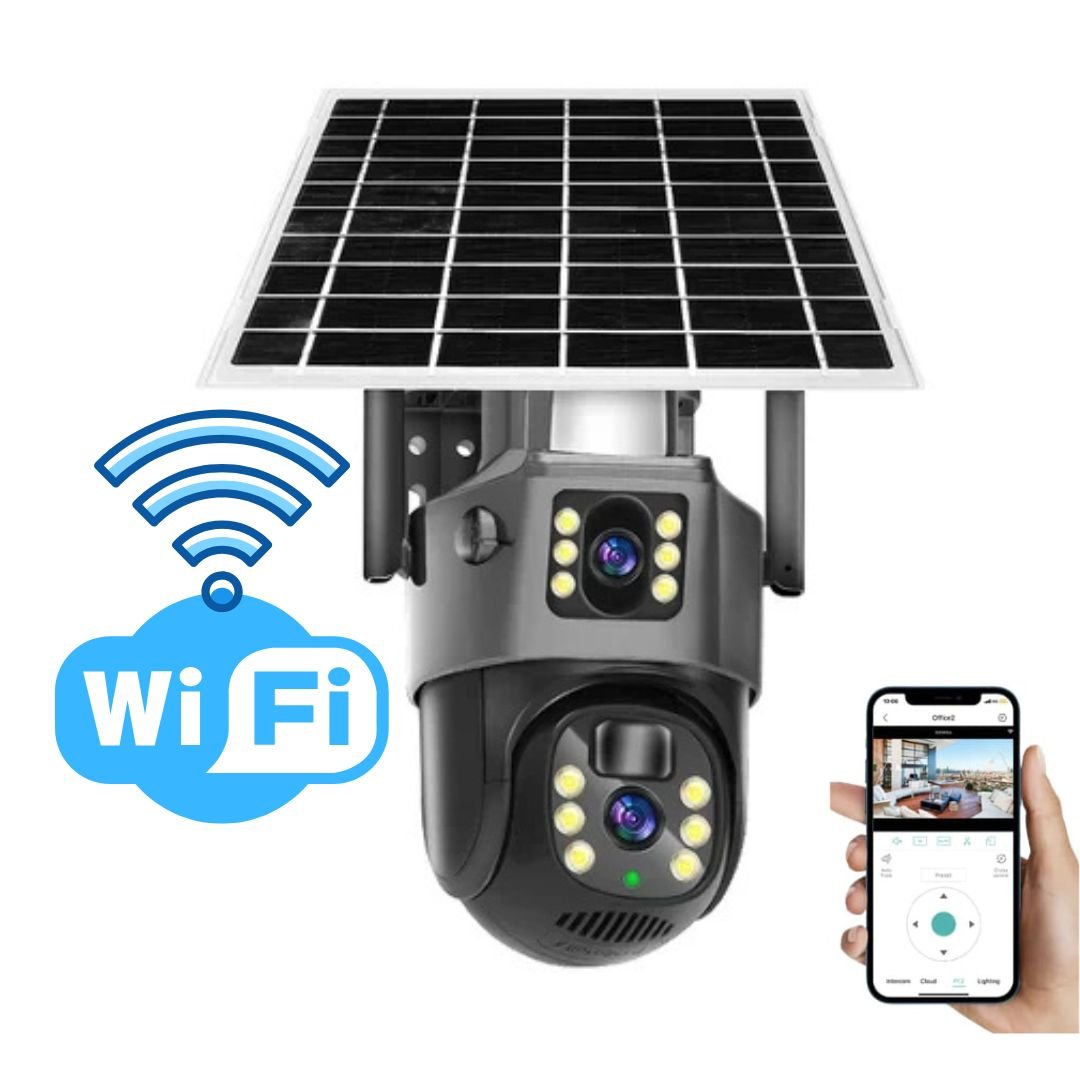 BowLift | DualGuard Solar 4K – Wireless Security Camera with Solar Panel & 360° App Control