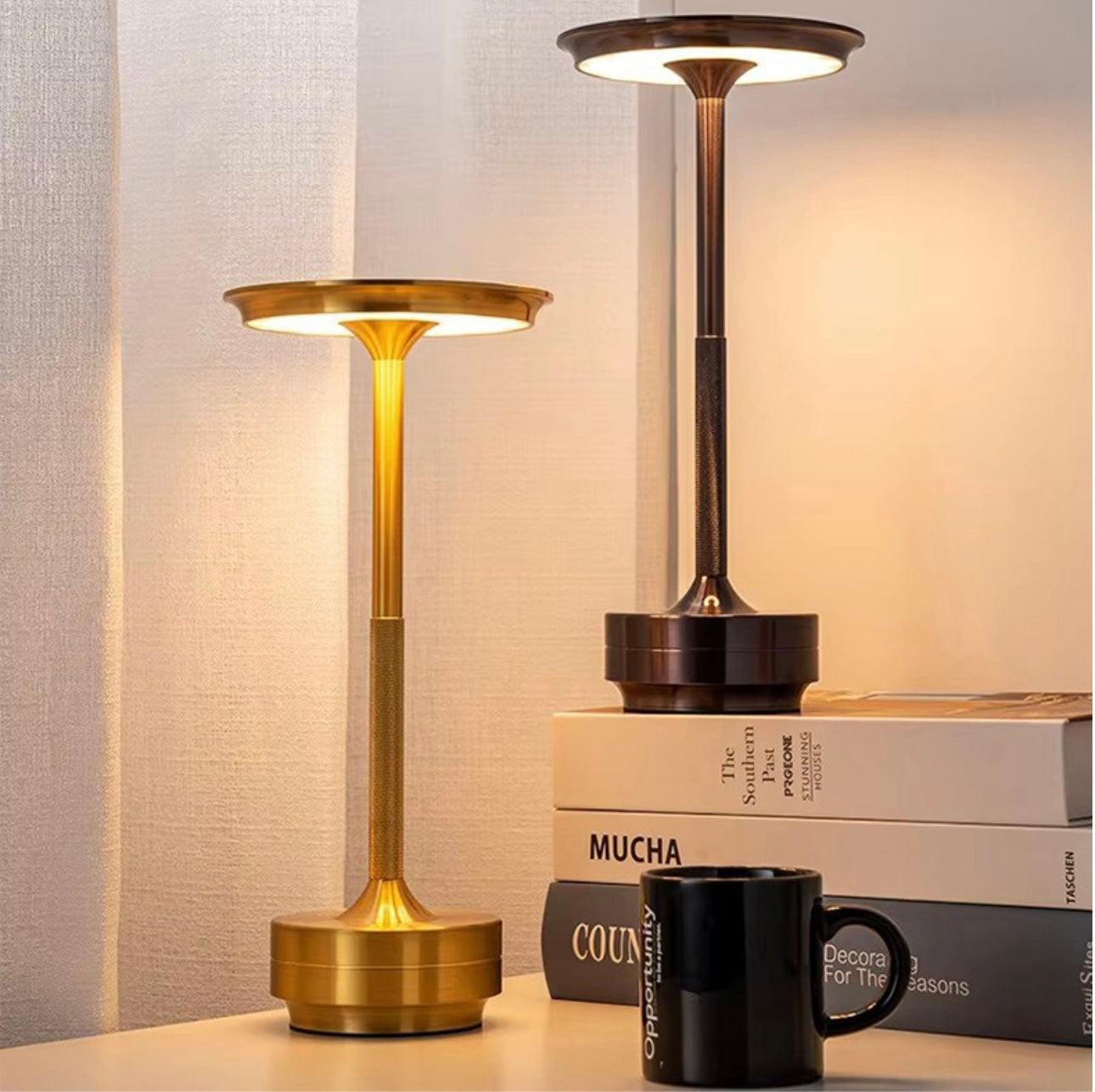 BowLift | ClarityGlow Luxe Edition | Wireless LED Table Lamp