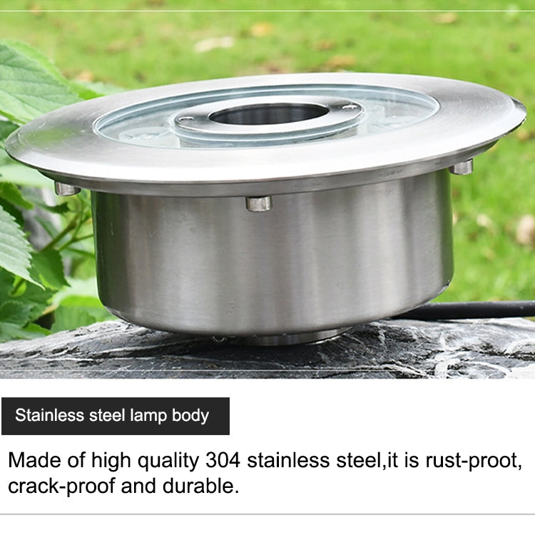 BowLift | 18W Landscape Colored Color Change Ring LED Stainless Steel Underwater Fountain Light (Colorful)