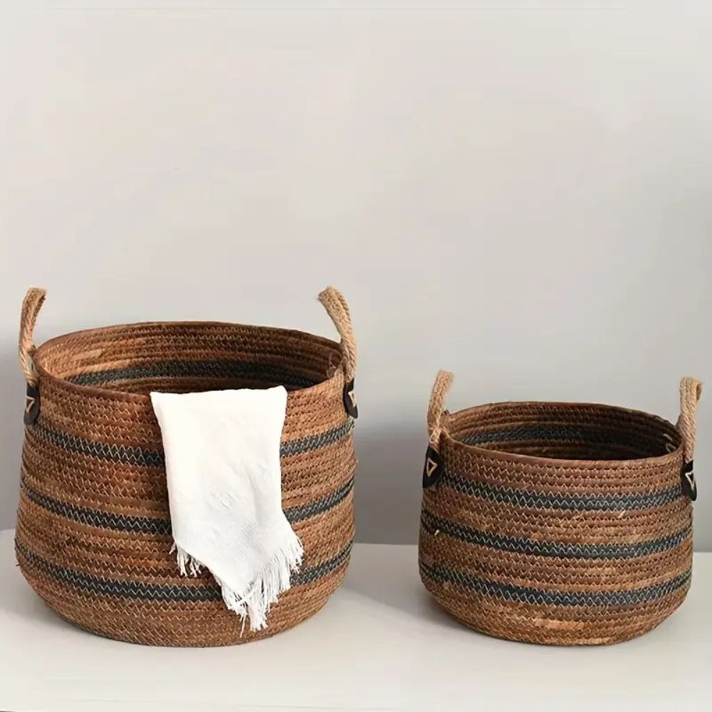 BowLift | Eco Straw Woven Storage Basket