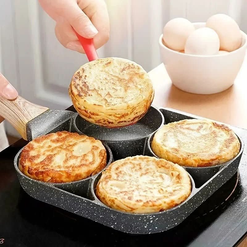BowLift | Hole Non-Stick Pan | Multipurpose Pan for Eggs & Pancakes | Durable Aluminum | Easy to Clean