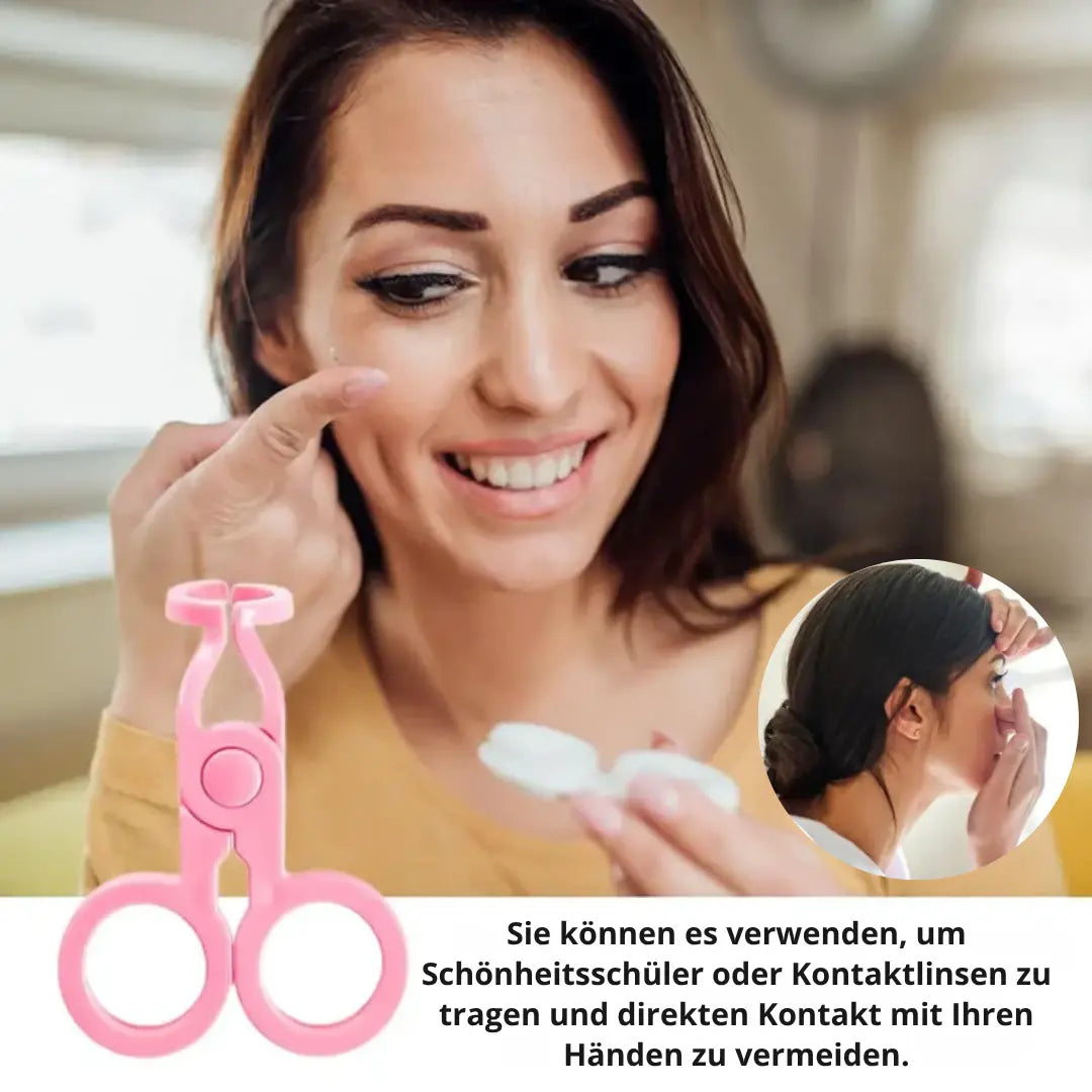 BowLift | Insertion aid for contact lenses – Incl. lid opener for soft & hard lenses