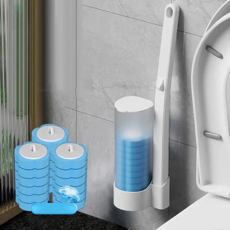 BowLift | Disposable toilet cleaner with 18 brush heads