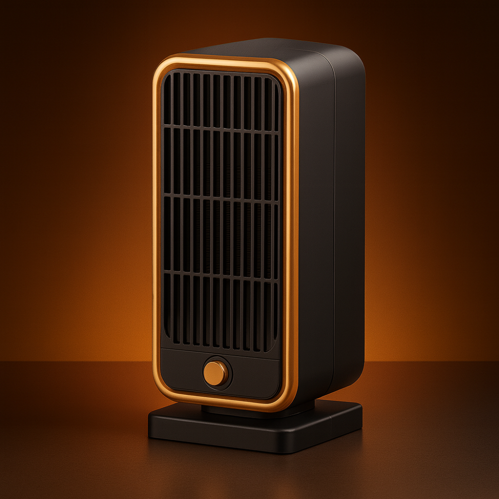 BowLift | Electric Space Heater Portable Ceramic 500W Quiet Square Tip Over Protection