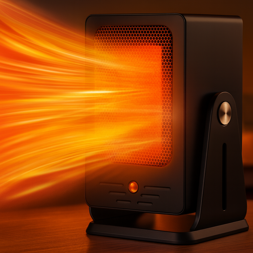 BowLift | Electric Space Heater Ceramic Portable 900W Adjustable Thermostat