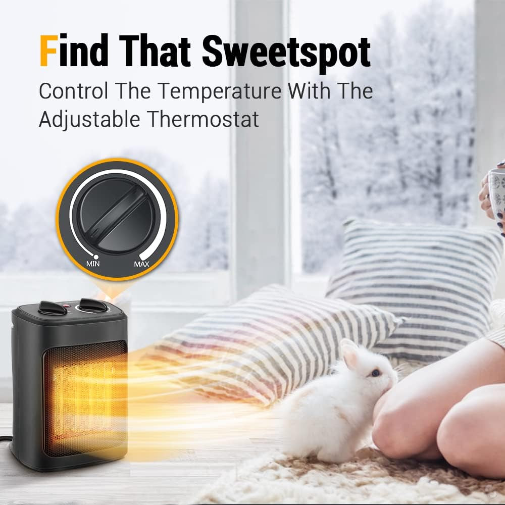 BowLift | Electric Space Heater Portable Ceramic Fast Heating Energy Efficient