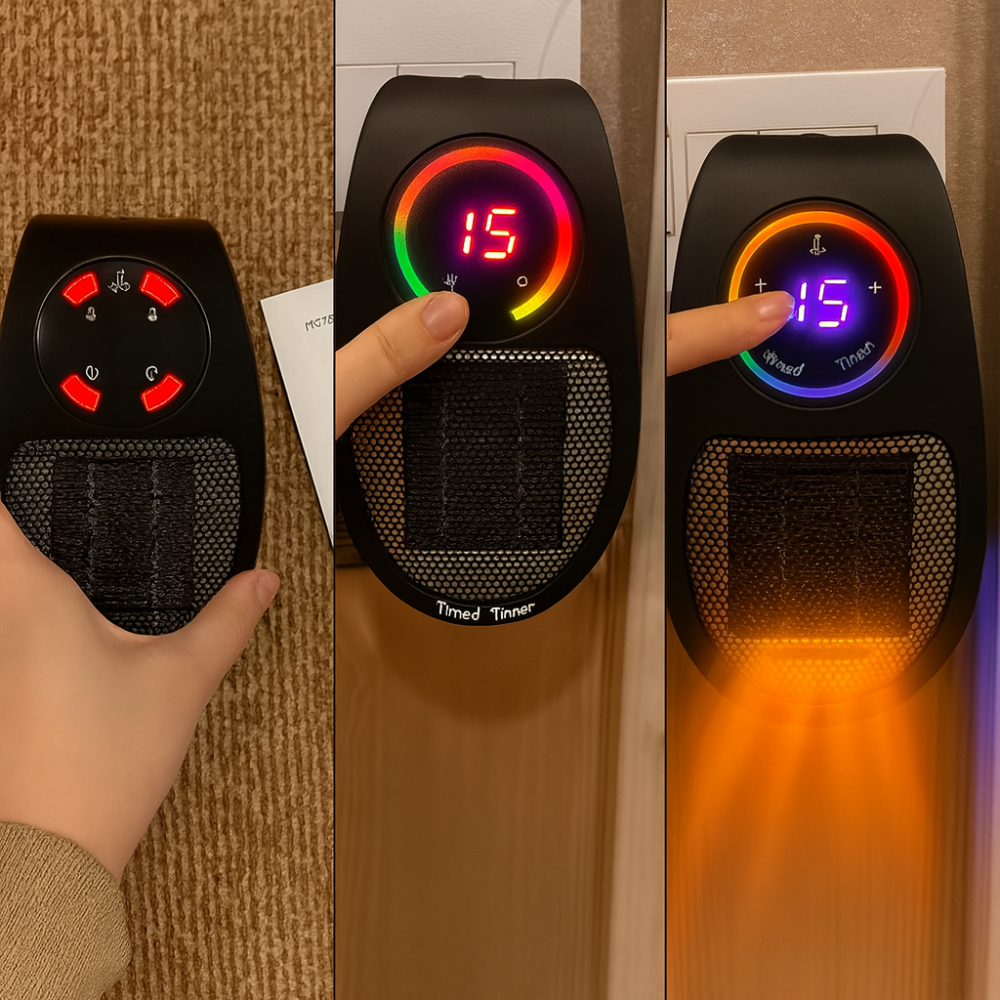 BowLift | Electric Space Heater Portable Ceramic Room Heater Adjustable Temperature