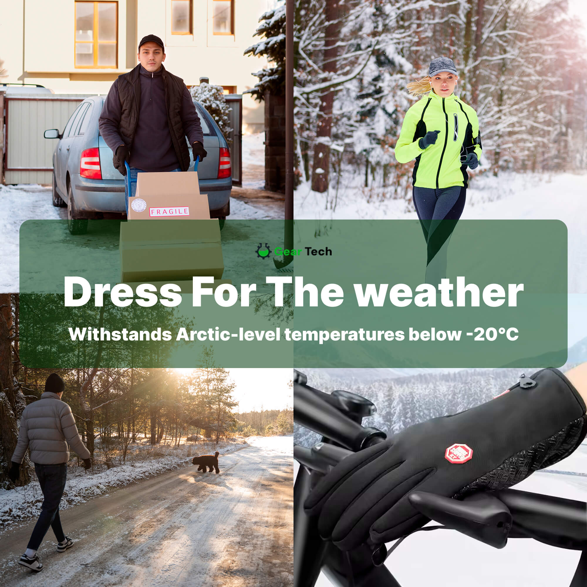 BowLift | Gear Tech™ | Electric Thermal Waterproof Winter Gloves