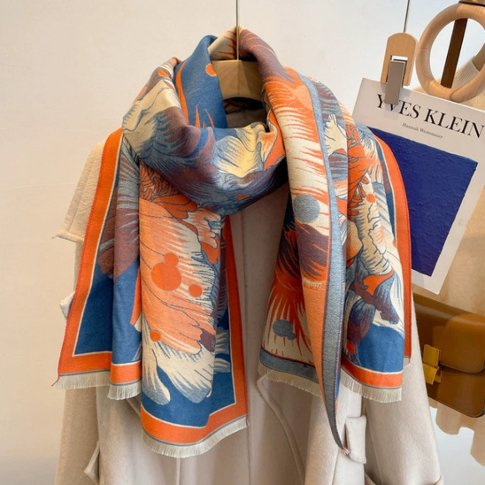 BowLift | Elegant Floral Jacquard Woven Scarf