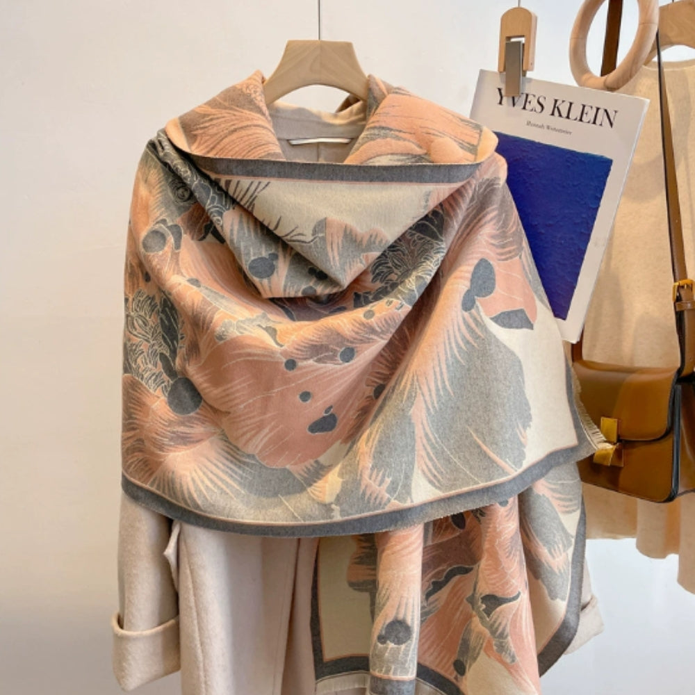 BowLift | Elegant Floral Jacquard Woven Scarf