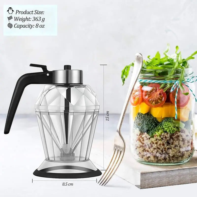 BowLift | Elegant OIL & syrup dispenser made of glass – For clean pouring with style