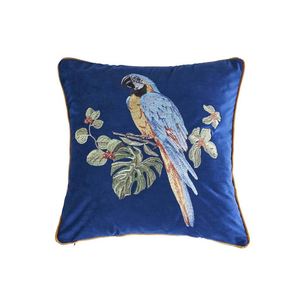 BowLift | Embroidered Parrot Cushion