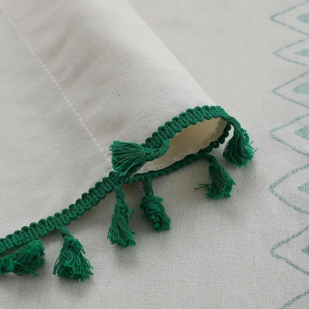 BowLift | Emerald Tribe Boho Tassel Curtain