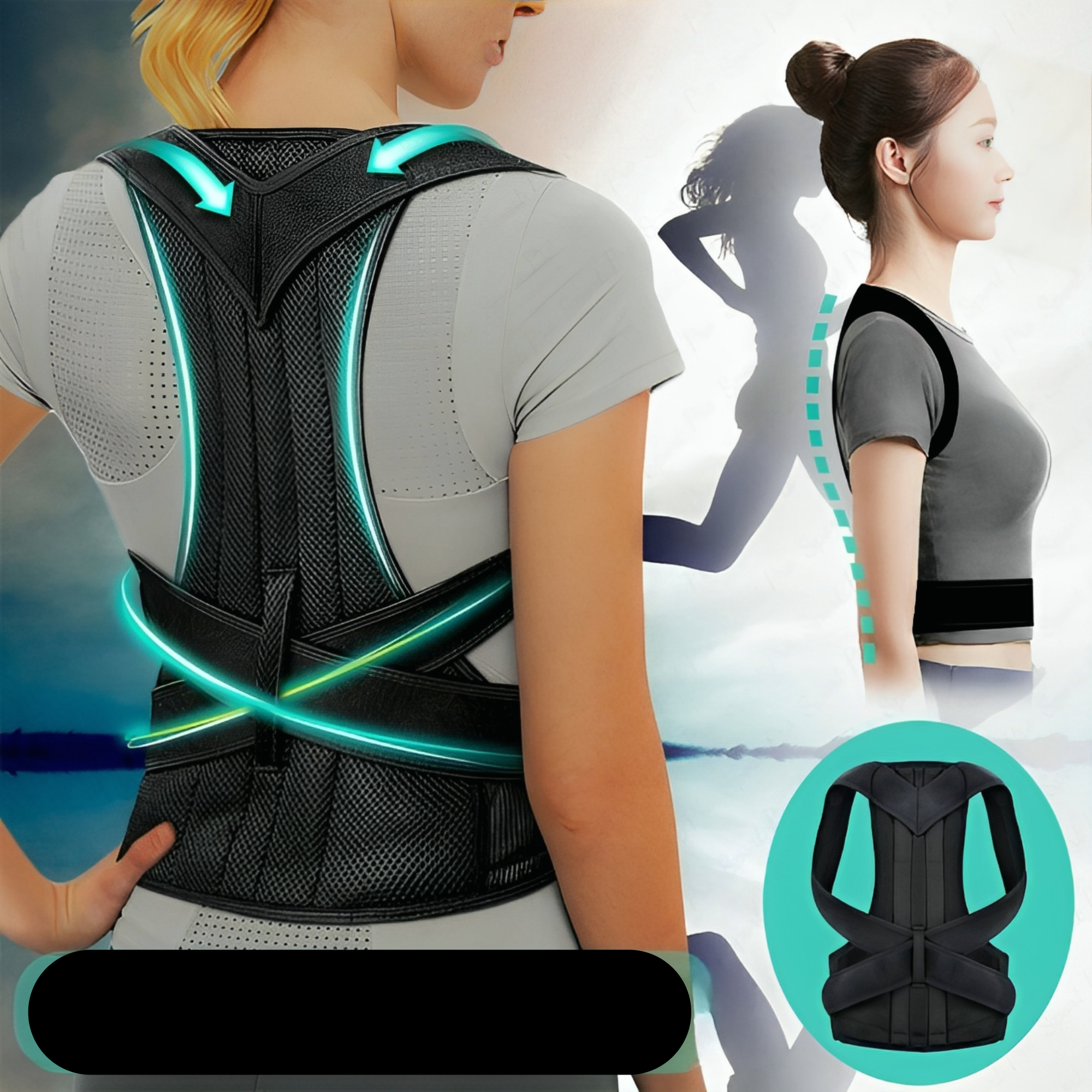 BowLift | Ergonomic Back Posture Exercise Device with Adjustment – Support Healthy Posture