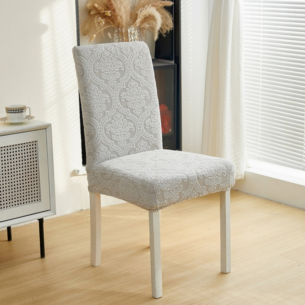 BowLift | Evona Elegant Jacquard Chair Seat Slipcover