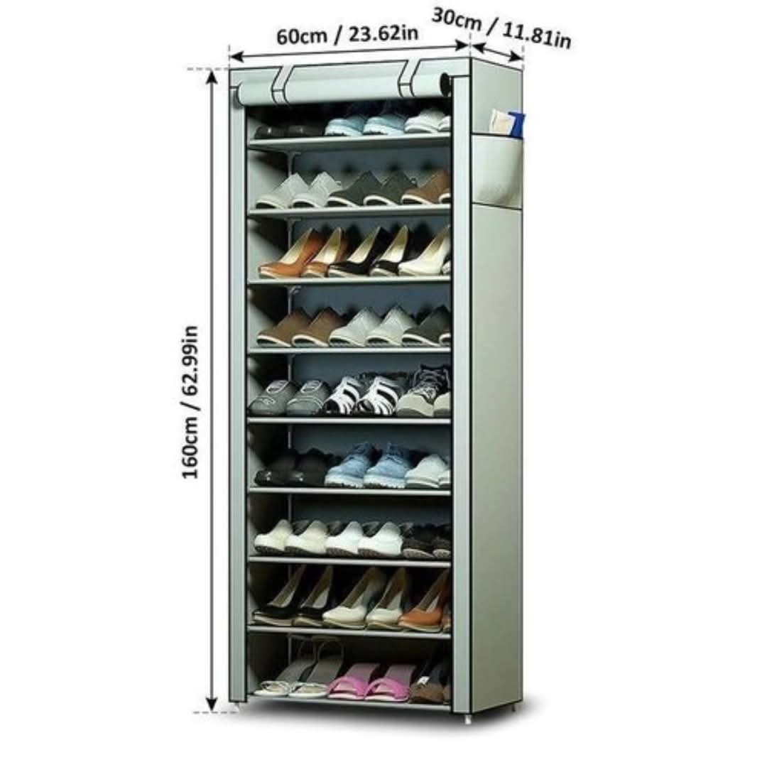 BowLift | 10-layer zipper shoe cabinet