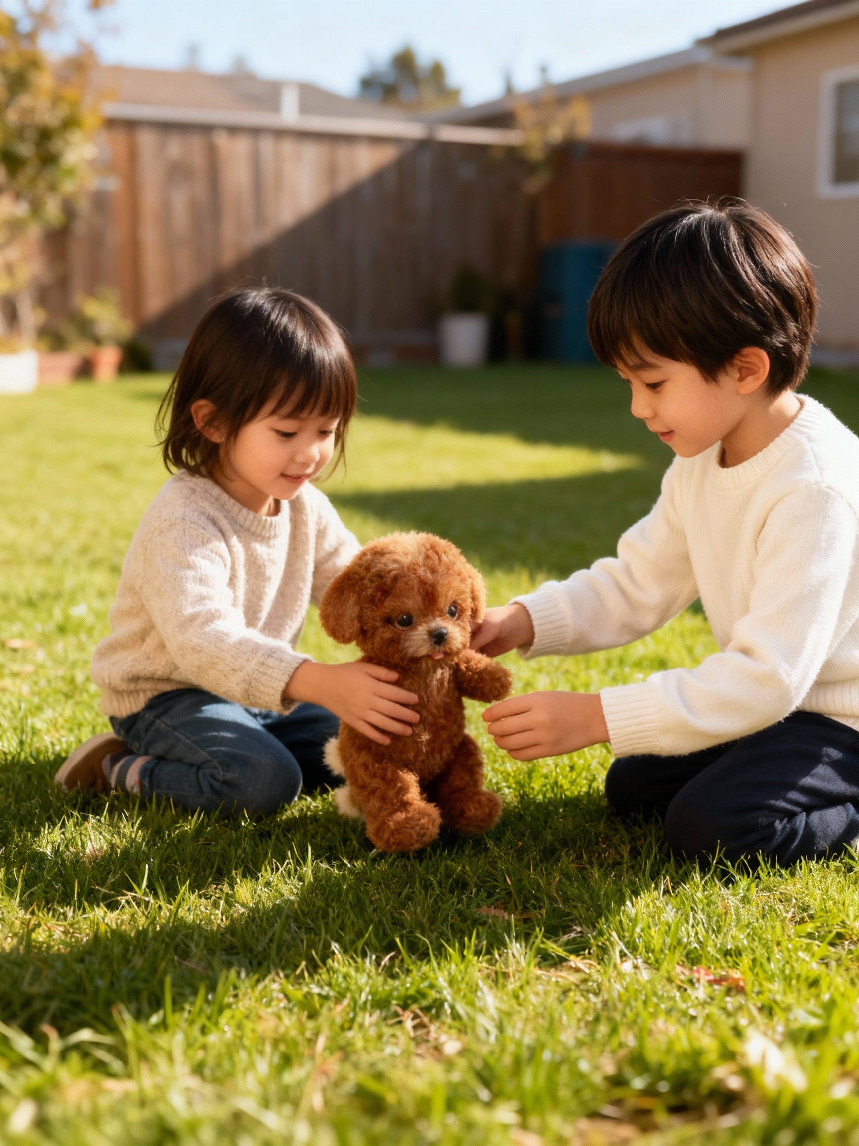 BowLift | Nicoo Interactive Robot Puppy | Walks, Barks, Wags Tail | Plush, Battery-Operated Toy