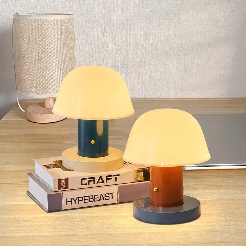 BowLift | LED Mushroom Touch Table Lamp – Battery Powered