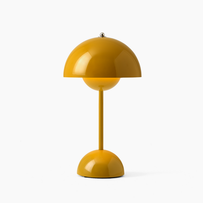 BowLift | Fleur LED Table Lamp - Elegant cordless design, Iconic 60s style, Dimmable light, Modern home decor