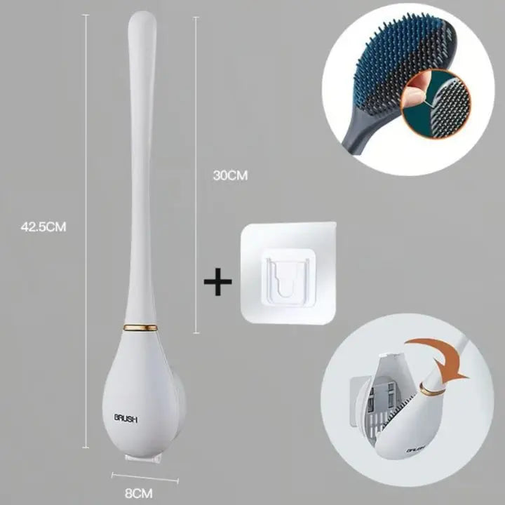 BowLift | Flexible Silicone Toilet Brush – Drip-Free & Wall-Mounted