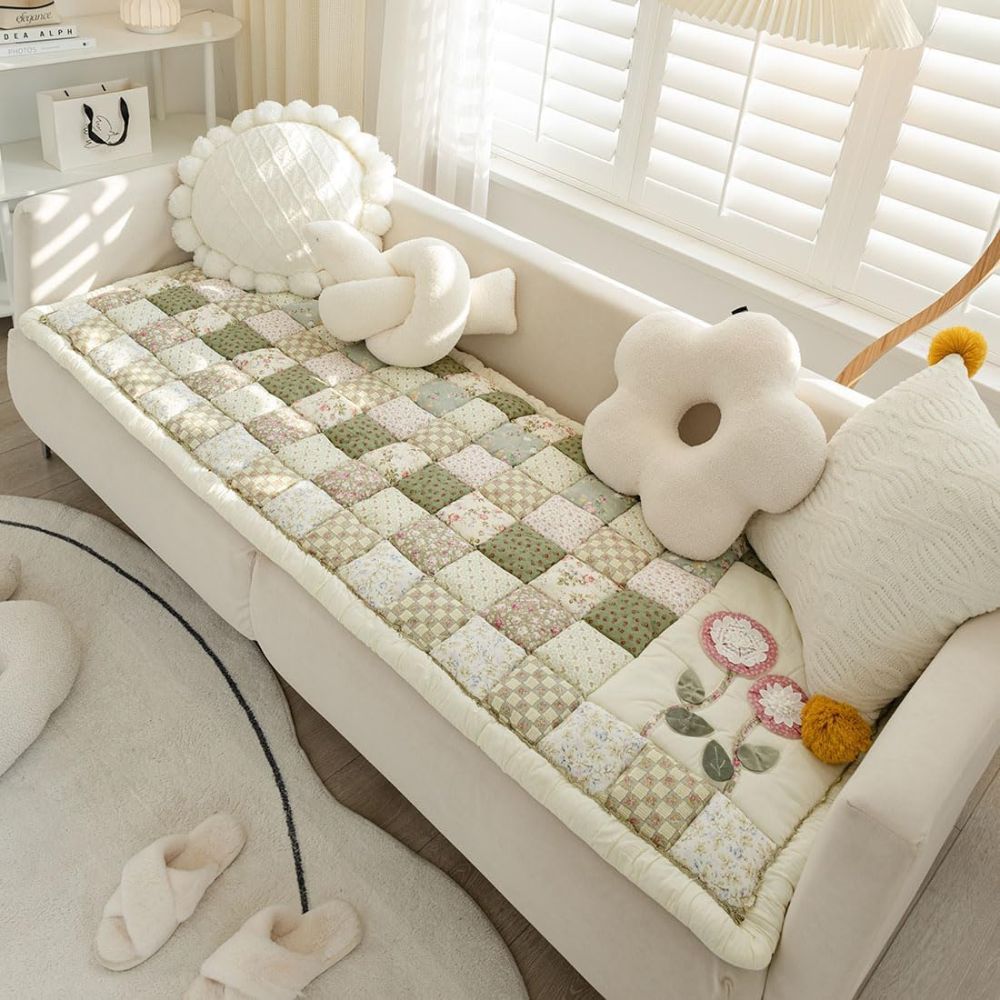 BowLift | Floral Bloom Quilted Sofa Cover