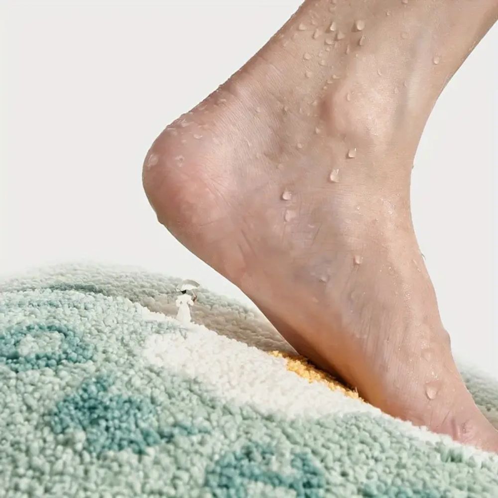 BowLift | Floral Tufted Absorbent Bath Mat