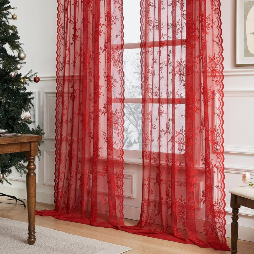 BowLift | Floral Grace Sheer Curtains