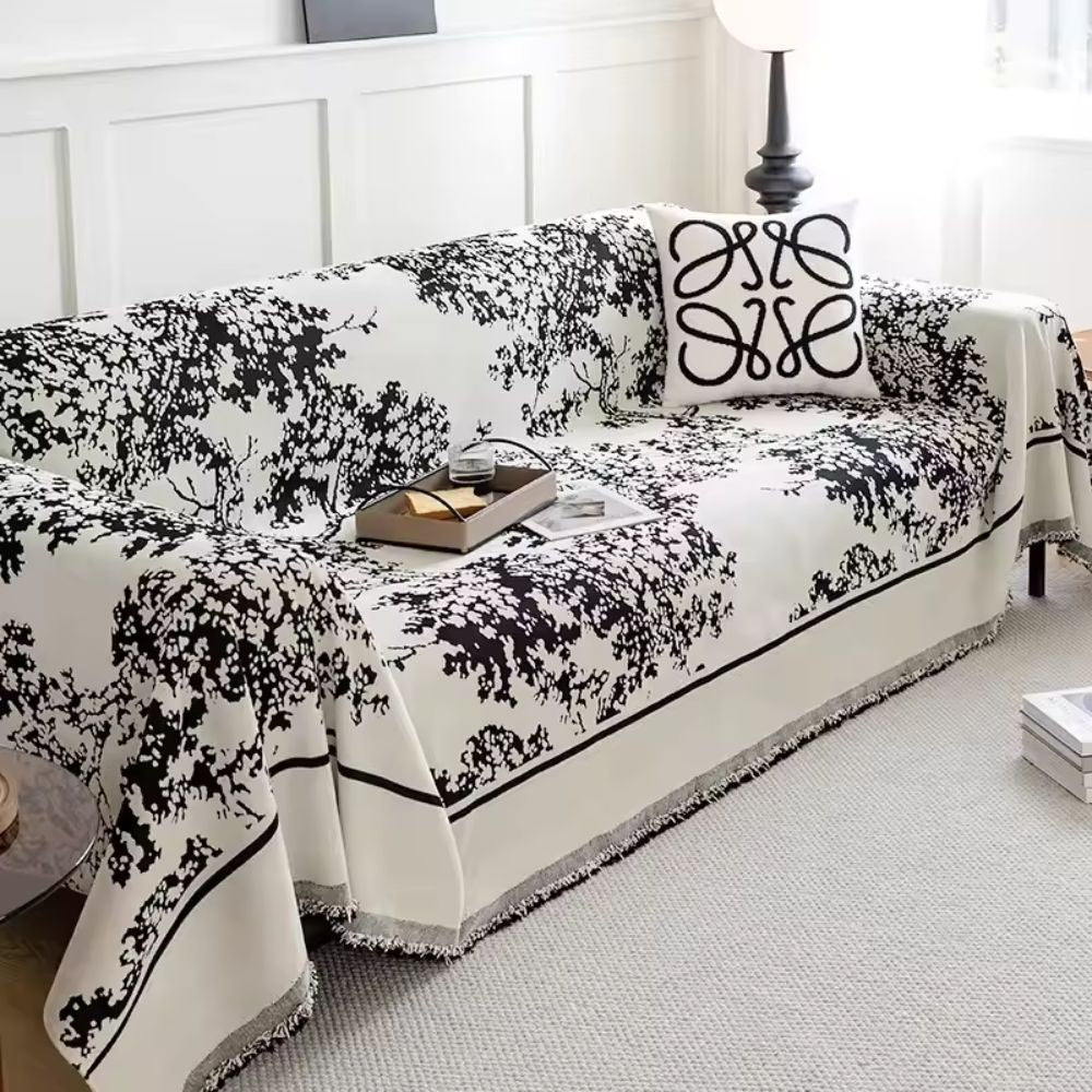 BowLift | Chenille Flowerfield Sofa Cover