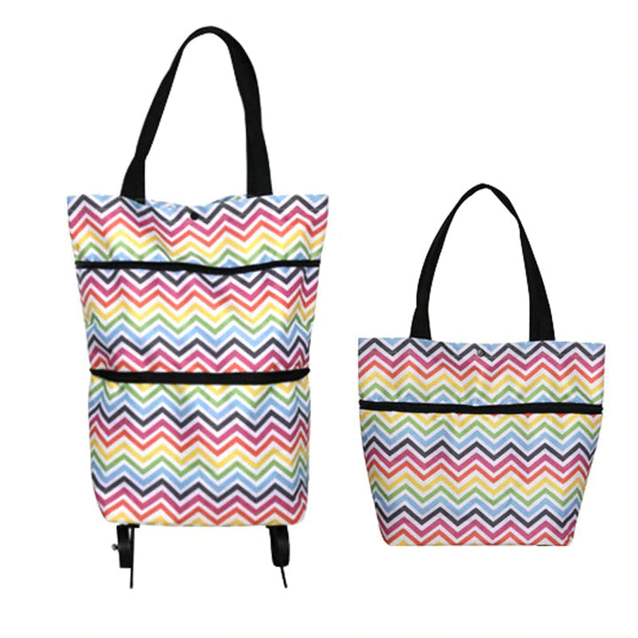 BowLift | 2 In 1 Folding Shopping Cart Tote Bag