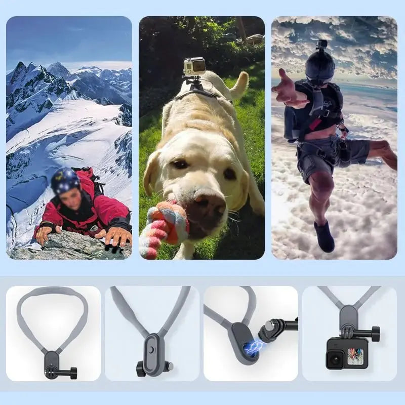 BowLift | Hands-free U-shaped neck holder for POV and Vlog recordings