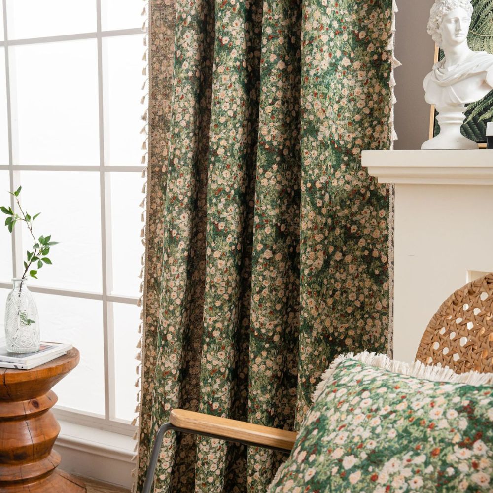 BowLift | French Vintage Floral Tapestry Curtain