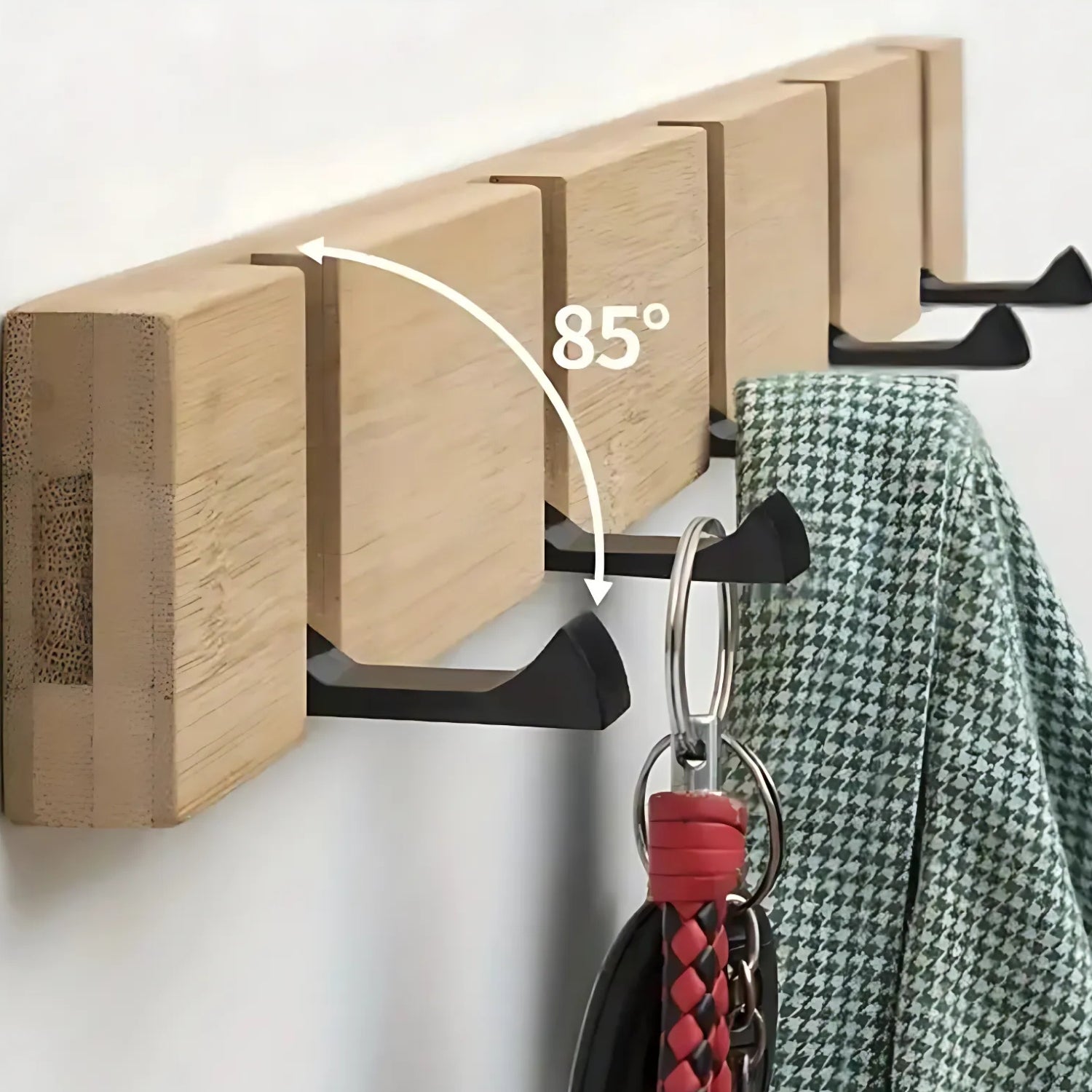 BowLift | Functional Flip Wooden Wall Hook Rack