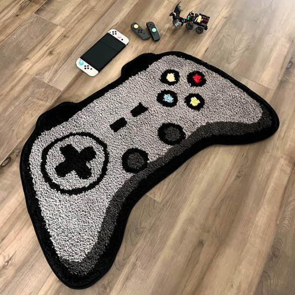 BowLift | Game controller-shaped faux cashmere printed rug