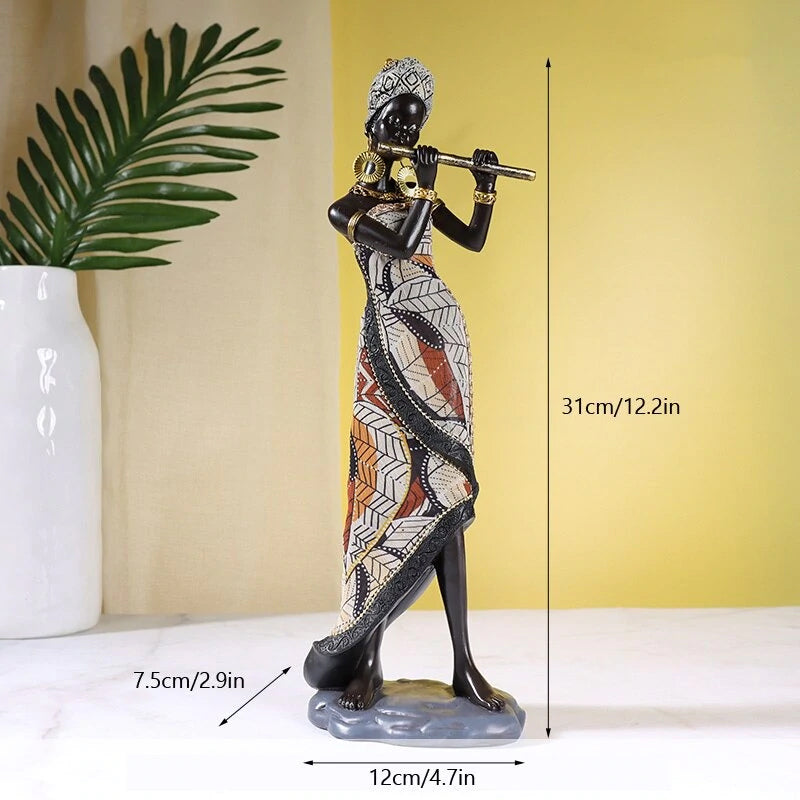 BowLift | African Female Musician Sculpture