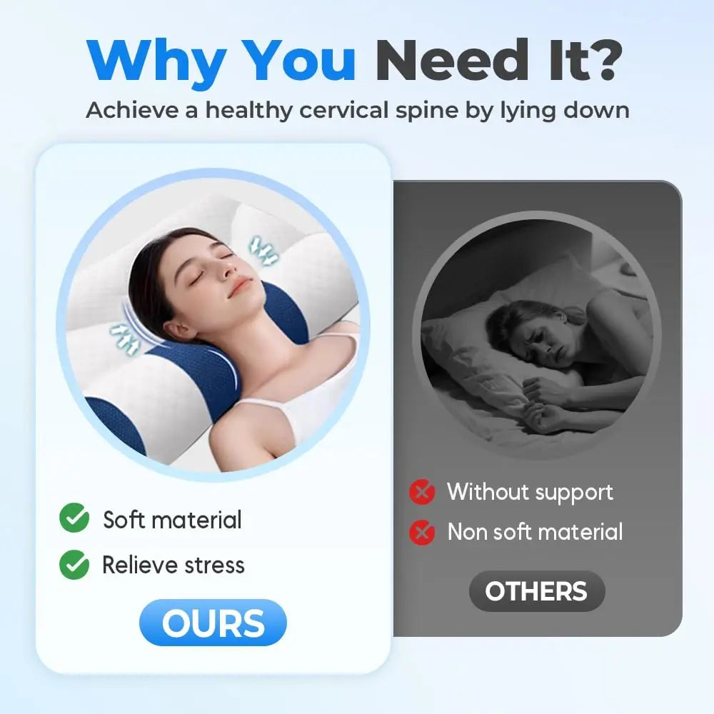 BowLift | Goose Down Neck Pillow – Soft Travel Pillow with Ergonomic Design