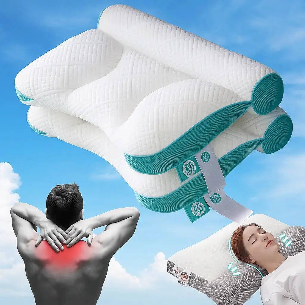 BowLift | Goose Down Neck Pillow – Soft Travel Pillow with Ergonomic Design