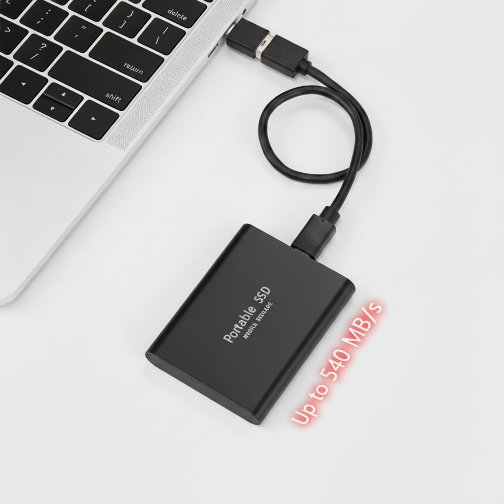 BowLift | 128 TB External SSD | Ultra-Fast USB-C, Portable & Durable