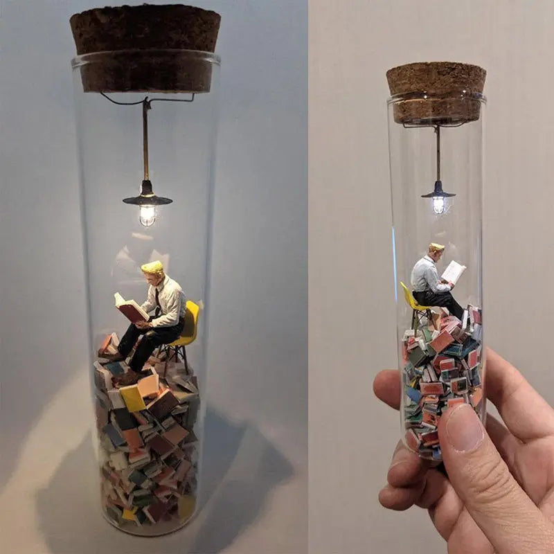 BowLift | Glass-Miniature-Diorama for Book Lovers